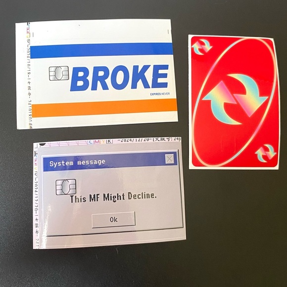 3 Express Broke Card skins - Picture 1 of 2